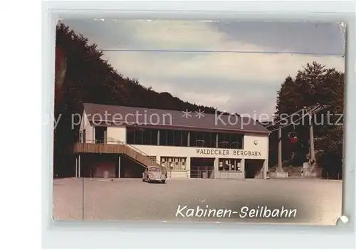 Waldeck Edersee Bergbahn Kabinen Seilbahn Kat. Edertal