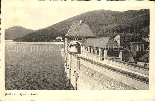 Waldeck Edersee Sperrmauer Edertalsperre Kat. Edertal