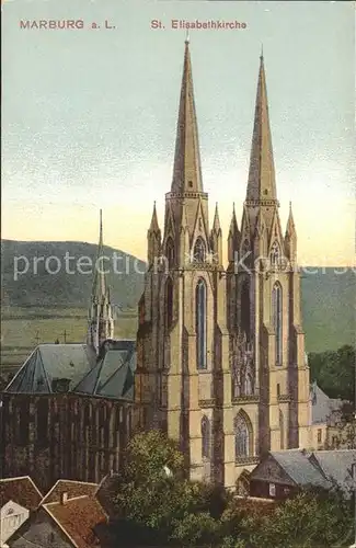 Marburg Lahn St Elisabethkirche Kat. Marburg