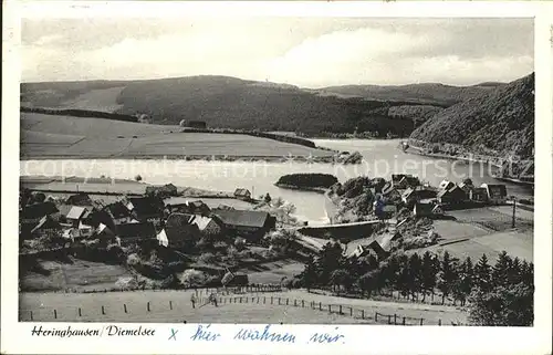 Heringhausen Waldeck Panorama Kat. Diemelsee