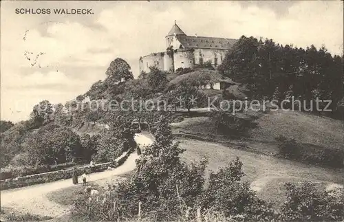 Waldeck Edersee Schloss an der Edertalsperre Kat. Edertal
