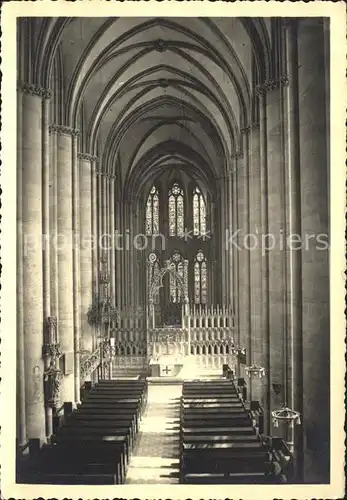 Marburg Lahn Inneres der Elisbethkirche Hochaltar Kat. Marburg