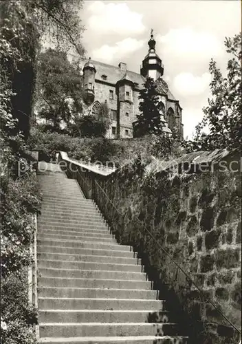 Marburg Lahn Schlosstreppe und Schloss Kat. Marburg