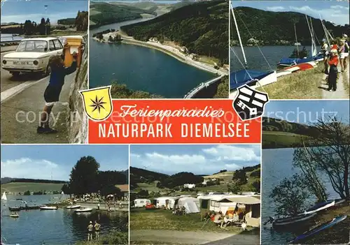 Helminghausen Ferienparadies Naturpark Diemelsee Camping Segeln Kat. Marsberg