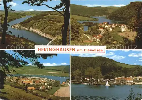 Heringhausen Waldeck Panorama Kat. Diemelsee