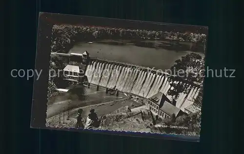 Edersee Sperrmauer Edertalsperre Kat. Edertal