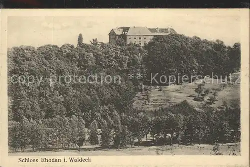 Rhoden Waldeck Schloss Kat. Diemelstadt