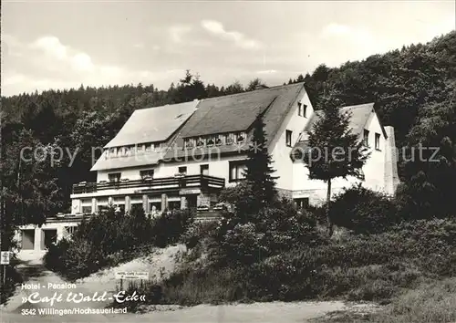 Willingen Sauerland Hotel Pension Cafe Wald Eck Kat. Willingen (Upland)