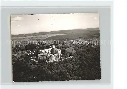 Waldeck Edersee Schloss Fliegeraufnahme Kat. Edertal