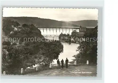 Edersee Sperrmauer Edertalsperre Kat. Edertal