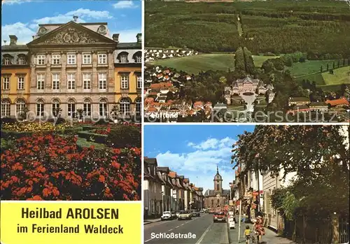 Arolsen Bad Schlossstrasse Fliegeraufnahme Schloss  Kat. Bad Arolsen