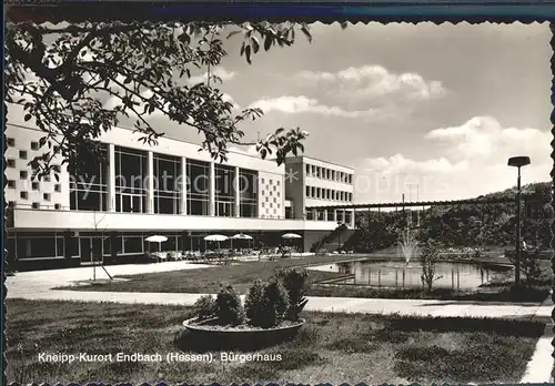 Endbach Bad Buergerhaus Springbrunnen  Kat. Bad Endbach