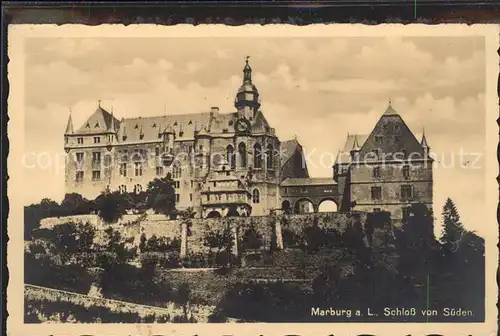 Marburg Lahn Schloss  Kat. Marburg
