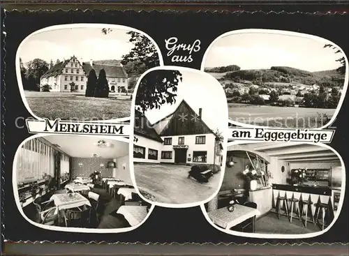 Merlsheim Gasthaus Gnade Sommer  Kat. Nieheim