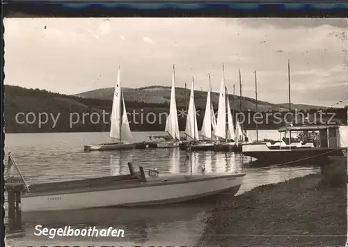 Waldeck Edersee Segelboothafen  Kat. Edertal