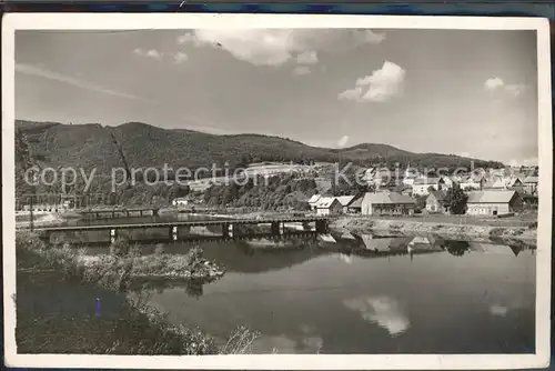 Waldeck Edersee mit Hemfurth und Peterskopf Kat. Edertal