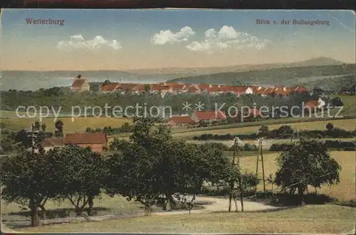 Wetterburg Blick von der Bullungsburg Kat. Bad Arolsen