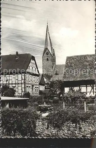 Mengeringhausen Teilansicht Kirche Kat. Bad Arolsen