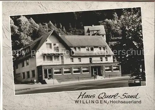 Willingen Sauerland Haus Querl Sand Kat. Willingen (Upland)