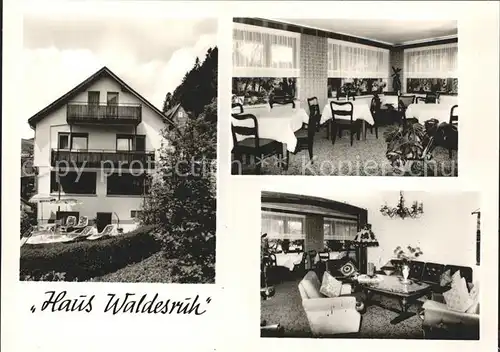 Willingen Sauerland Haus Waldesruh Gastraum Kat. Willingen (Upland)