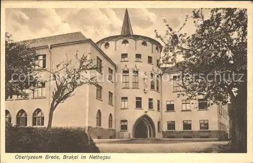 Brakel Westfalen Institut Brede Oberlyzeum Kat. Brakel