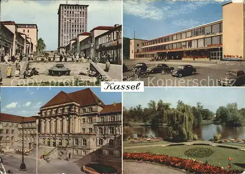 Kassel Treppenstrasse Hauptbahnhof Rathaus Insel Siebenbergen Kat. Kassel