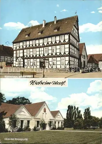 Nieheim Richterhaus erbaut 1701 Haus der Begegnung Kat. Nieheim