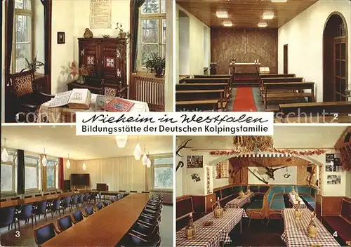 Nieheim Bildungsstaette der Deutschen Kolpingsfamilie Dichter Friedrich Wilhelm Weber Kat. Nieheim