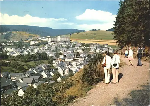 Willingen Sauerland Blick zum Kursanatorium Hochsauerland Kat. Willingen (Upland)