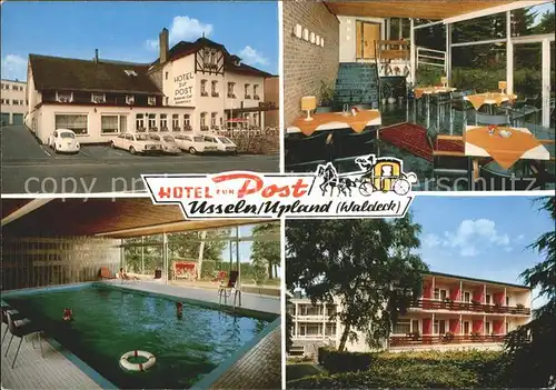 Usseln Hotel Zur Post Restaurant Hallenbad Postkutsche Kat. Willingen (Upland)