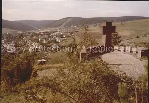 Willingen Sauerland Panorama Kreuz Aussichtspunkt Kat. Willingen (Upland)