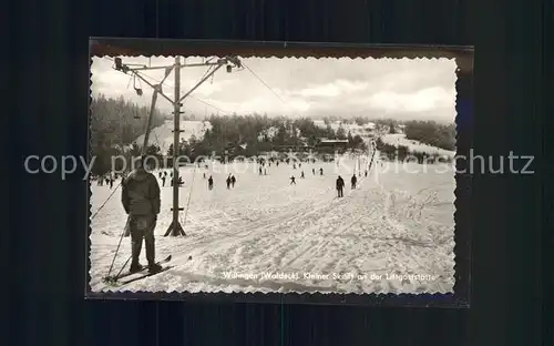 Willingen Sauerland Kleiner Skilift an der Liftgaststaette Wintersportplatz Kat. Willingen (Upland)