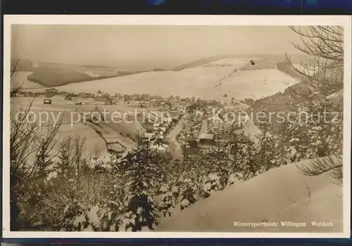 Willingen Sauerland Panorama Luftkurort Wintersportplatz Kat. Willingen (Upland)