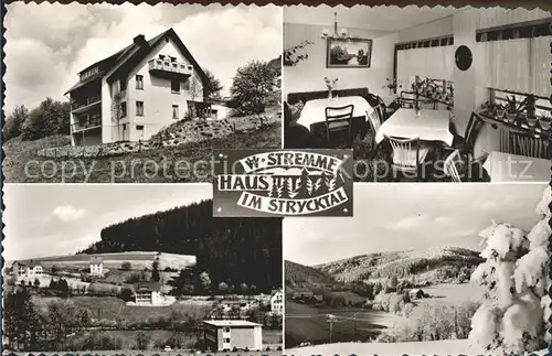 Stryck Haus im Strycktal Pension Luftkurort Wintersportplatz Kat. Willingen (Upland)