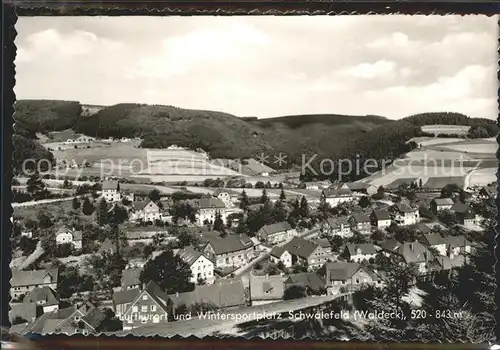 Schwalefeld Panorama Luftkurort Wintersportplatz Kat. Willingen (Upland)