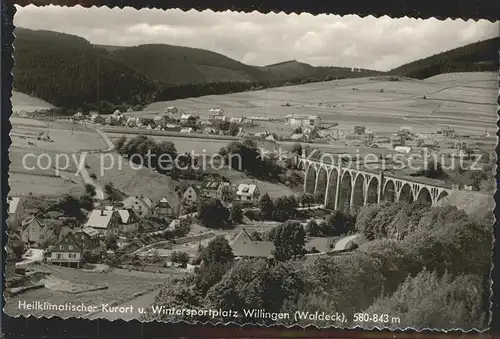 Willingen Sauerland Panorama Luftkurort Wintersportplatz Viadukt Kat. Willingen (Upland)