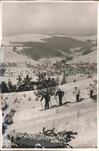 Usseln Osterkopf Diemeltal Skifahrer Wintersportplatz Kat. Willingen (Upland)