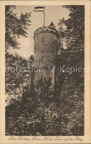 Bad Driburg Kaiser Karls Turm auf der Iburg Kat. Bad Driburg