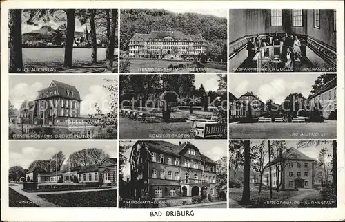 Bad Driburg Konzertgarten Versorgungs  Kuranstalt Trinkhalle Kat. Bad Driburg