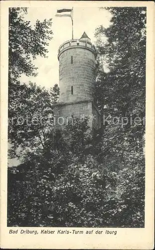 Bad Driburg Kaiser Karls  Turm Iburg Kat. Bad Driburg