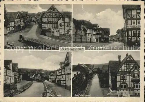 Oberkaufungen Leipzigerstrasse A. H.  Strasse Losse Kat. Kaufungen