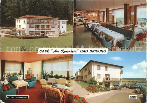 Bad Driburg Cafe Am Rosenberg Kat. Bad Driburg