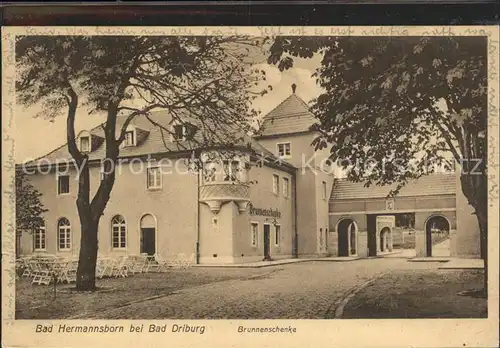 Bad Hermannsborn Brunnenschenke  Kat. Bad Driburg