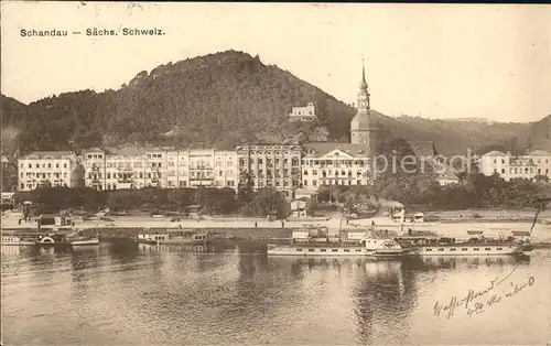 Bad Schandau Dampfer  Kat. Bad Schandau