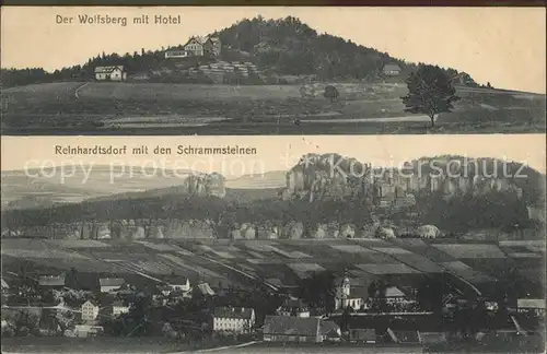 Wolfsberg Bad Schandau Hotel Reinhardsdorf Schrammsteinen Kat. Bad Schandau