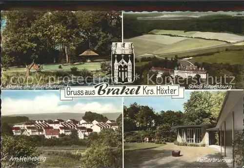 Brakel Westfalen Kaiserbrunnen Heineberg Schloss Hinnenburg Kat. Brakel