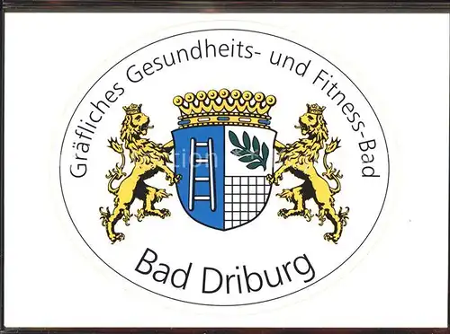 Bad Driburg Graefliches Gesundheits Fitness Bad Aufkleber  Kat. Bad Driburg