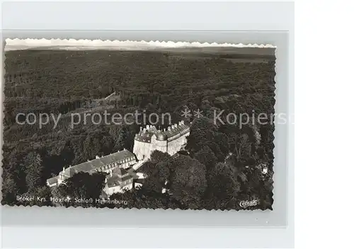 Brakel Westfalen Schloss Hinnenburg Fliegeraufnahme Kat. Brakel