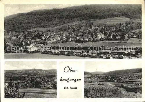 Oberkaufungen Gesamtansicht Lanschaft Kat. Kaufungen