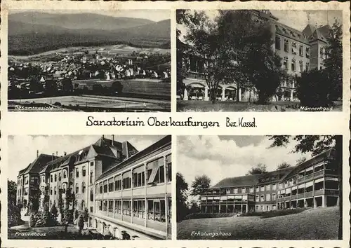 Oberkaufungen Sanatorium Frauenhaus Erholungshaus Maennerhaus Kat. Kaufungen